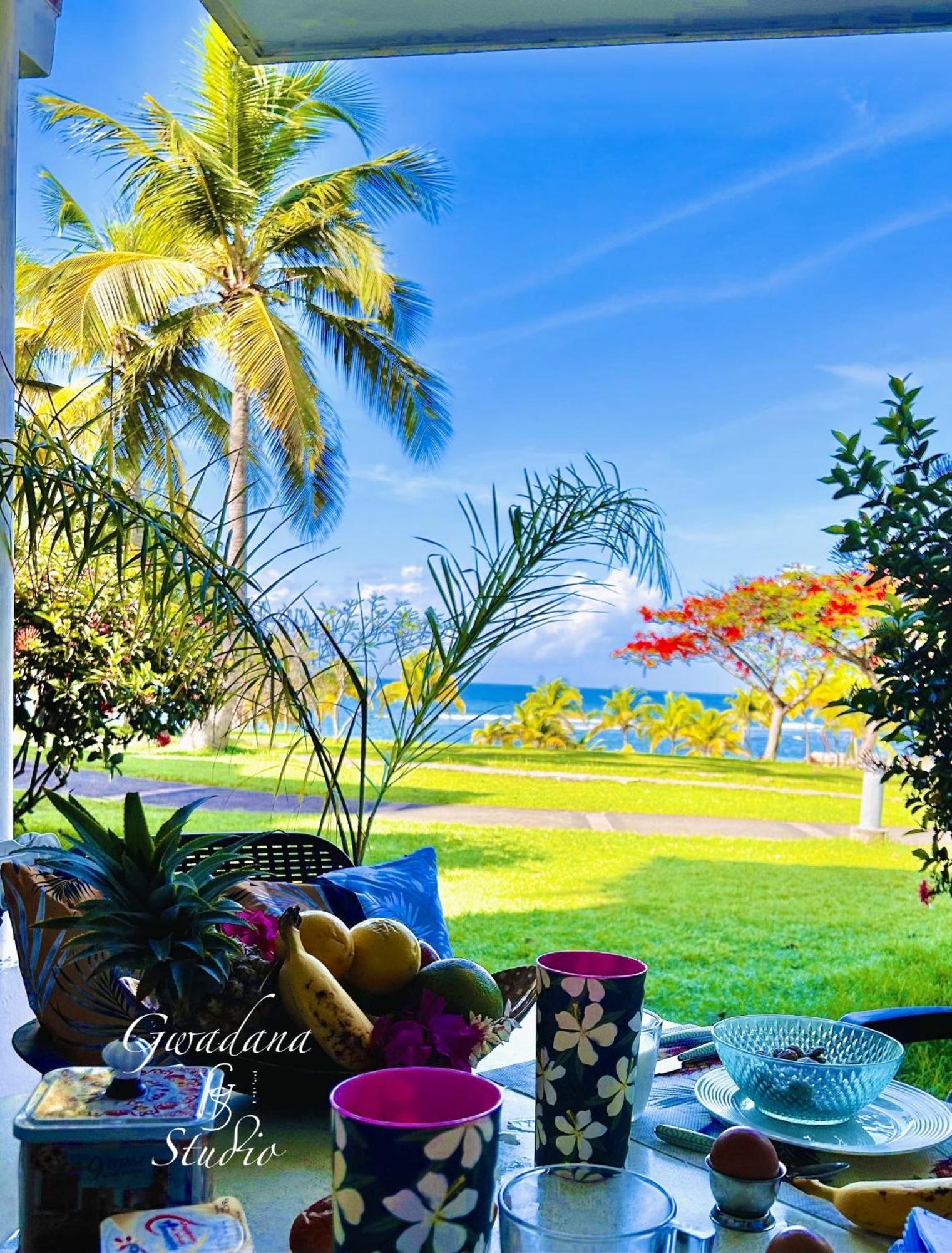 Accès Direct Plage, Magnifique Vue Mer, Gwanada Studio à Pierre et Vacances Sainte-Anne  Esterno foto